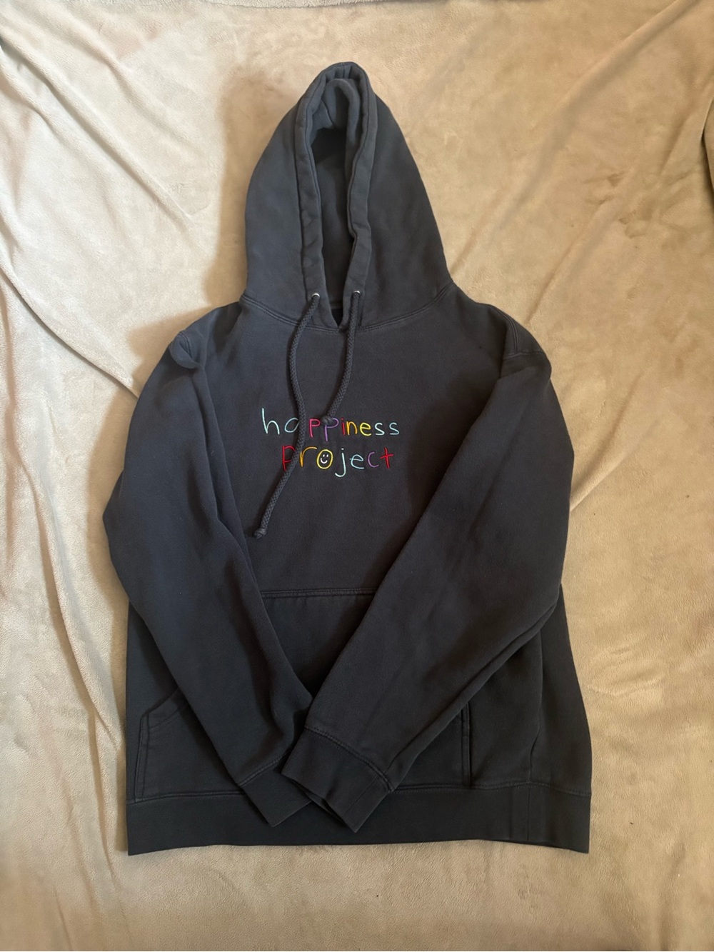 Happiness Project ‘Navy Blue’ Mens Hoodie